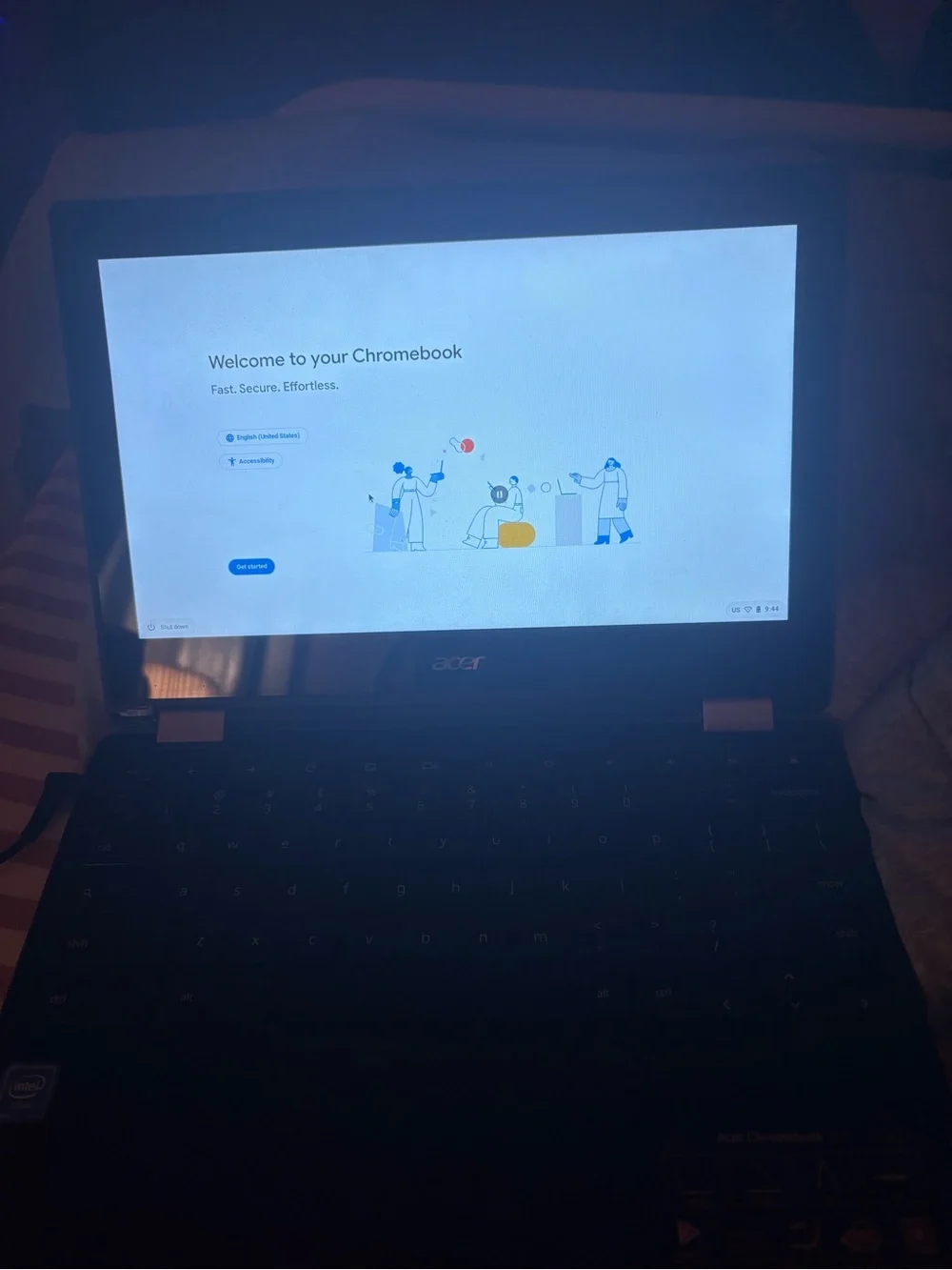 Acer Chrome Laptop in Blue - Convertible Chromebook